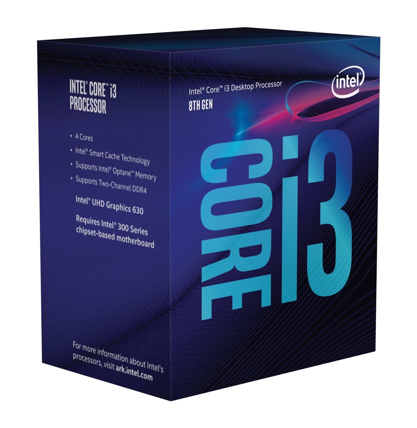 Intel Core i3-8100 i3 8100 3.6 GHz Quad-Core Quad-Thread CPU Processor 6M 85W LGA 1151