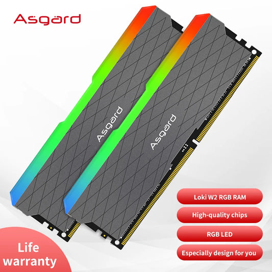 Asgard ddr4 ram memory 16GBx2 32G 3200MHz DIMM Memoria Ram ddr4 Desktop Ram 1.35V Asgard Loki ddr4 3200mhz memory