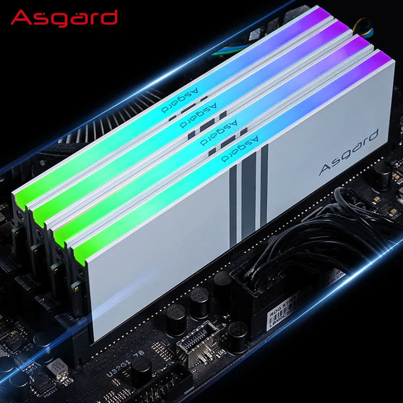 Asgard memoriam ram ddr 4 8GBx2 3200MHz 3600MHz DDR4 RGB RAM Valkyrie Series RGB RAM Polar White ddr4 Memory Ram for Desktop