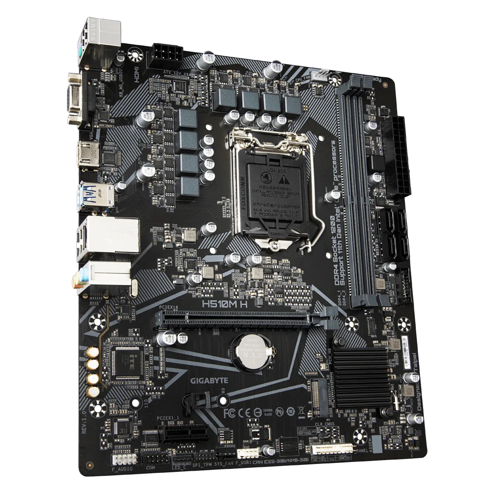 NEW Gigabyte  LGA 1200 H510M-H H510 Motherboard PCI-E 4.0 2 DDR4 64GB 4 SATA III Micro ATX Motherboard 1200 USB3.2