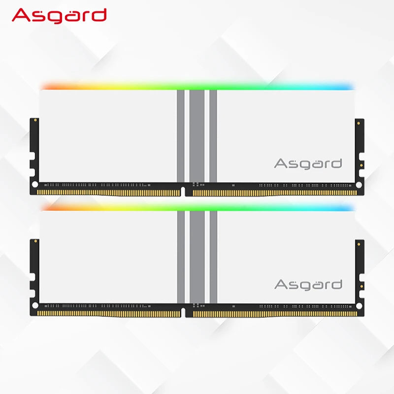 Asgard memoriam ram ddr 4 8GBx2 3200MHz 3600MHz DDR4 RGB RAM Valkyrie Series RGB RAM Polar White ddr4 Memory Ram for Desktop