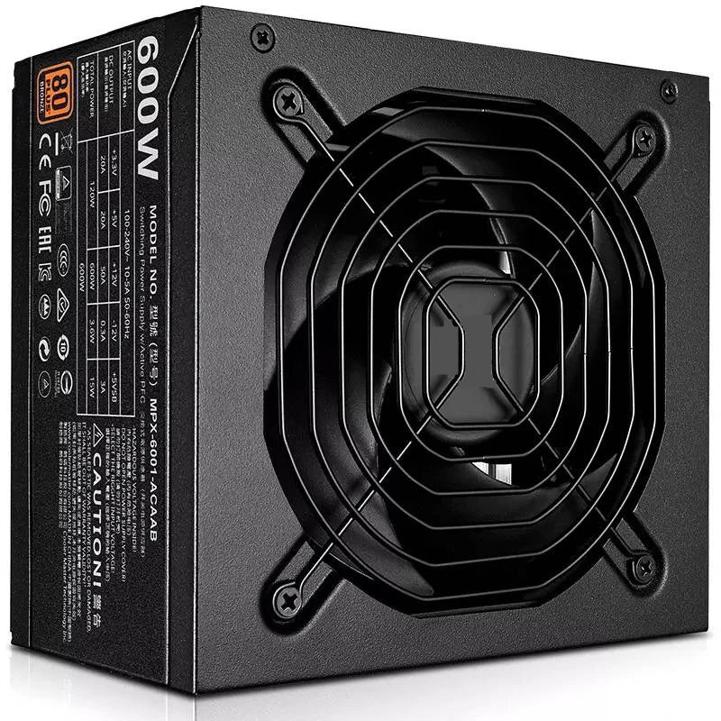 New Original PSU For Cooler Master MWE BRONZE 600 Game Mute Power Supply 500W 600W Power Supply MPX-6001-ACAAB MPX-5001-ACAAB