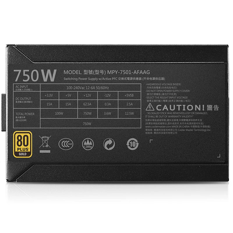 New Original PSU For Cooler Master MWE GOLD 750w