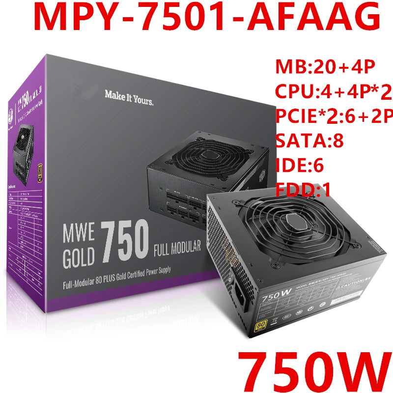 New Original PSU For Cooler Master MWE GOLD 750w