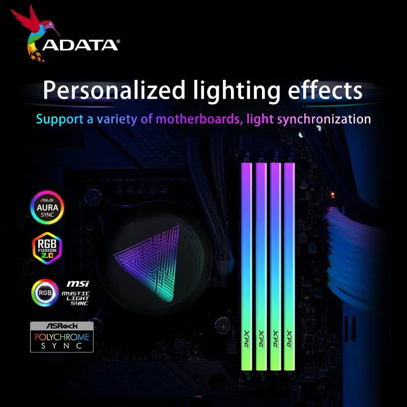 ADATA XPG SPECTRIX D35G RGB DDR4 3200MHz 3600MHz 8GB/2x8GB/16GB/2X16GB RAM 288-Pins UDIMM Desktop Memory Black/White Heatsink