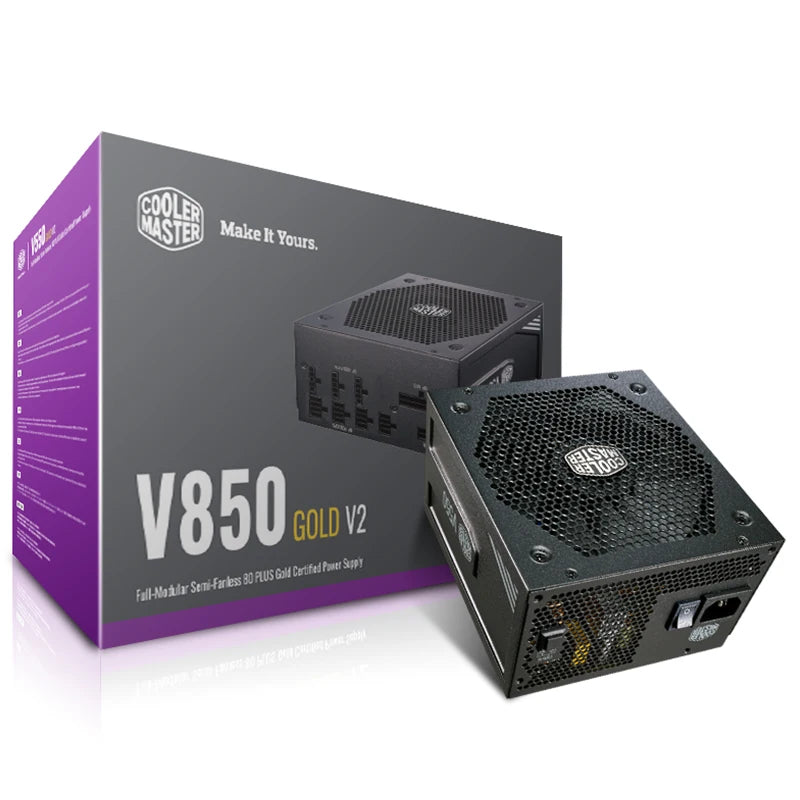 Cooler Master V850 Gold V2 850W Desktop PC Power Supply With Silent Fan ATX 24pin 12V 80PLUS PC Computer PSU