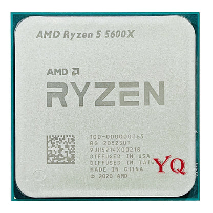 AMD Ryzen 5 5600X R5 5600X 3.7 GHz Six-Core Twelve-Thread 7NM 65W CPU Processor L3=32M 100-000000065 Socket AM4