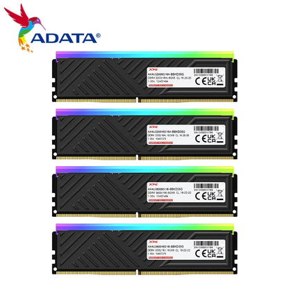 ADATA XPG D35G DDR4 RGB Memory Module Black 3200MHz 3600MHz 8GB 16GB Single U-DIMM Heatsink Gaming Memoria RAM for Desktop