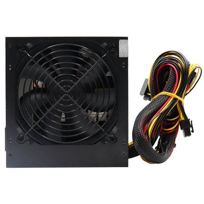 PC Power Supply PSU Rated 500W 110V 220V Bivolt For ATX Computer Case Gaming 120mm Fan 20/24PIN 12V Desktop Source BTC EU Plug