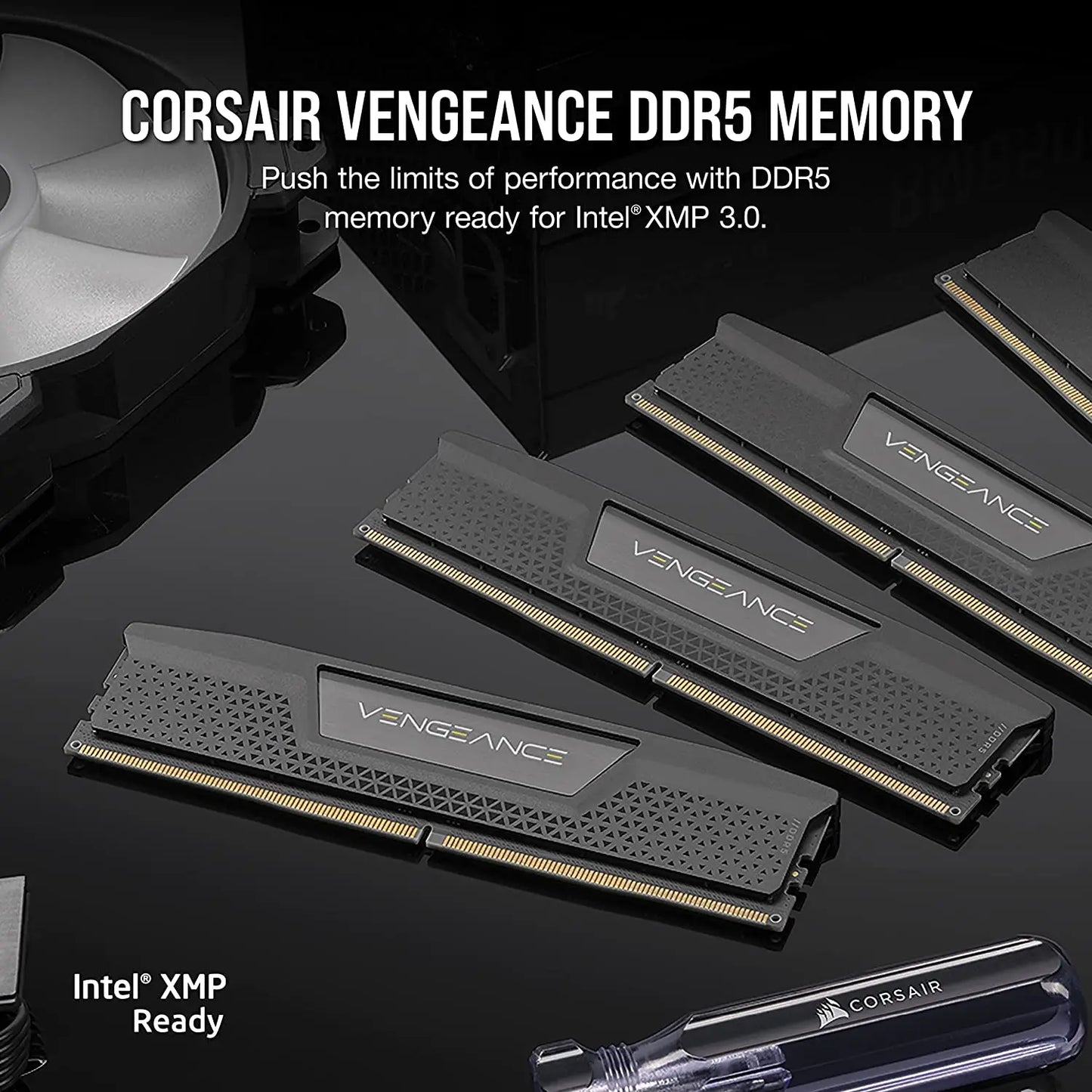 CORSAIR VENGEANCE DDR5 RAM 16GB 32GB 5200MHz 6000MHz 6400MHz 96GB(48G*2) Intel XMP ICUE Compatible Computer Memory - Black