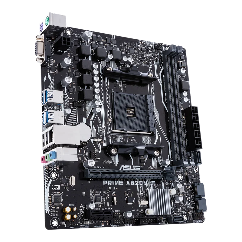 PRIME A320M-F Motherboard AM4 AMD A320 Chipset DDR4 32GB Micro ATX