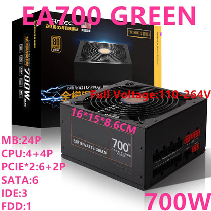 New Original PSU For Antec 80plus Bronze Game Silent Power Supply 700W 500W Power Supply EA700 GREEN EA500 GREEN