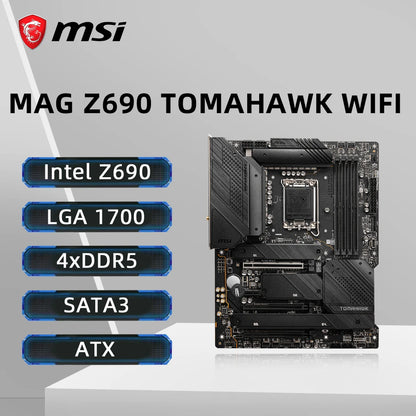 MSI MAG Z690 TOMAHAWK WIFI Motherboard LGA 1700 Support 14900K 14700KF 12100F 12400F i5-12400f CPU DDR5 6400MHz M.2 PCIe 5.0