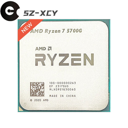 AMD Ryzen 7 5700G R7 5700G 3.8GHz Eight-Core 16-Thread 65W CPU Processor L3=16M 100-000000263 Socket AM4 New without fan