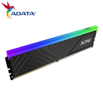 ADATA XPG D35G DDR4 RGB Memory Module Black 3200MHz 3600MHz 8GB 16GB Single U-DIMM Heatsink Gaming Memoria RAM for Desktop