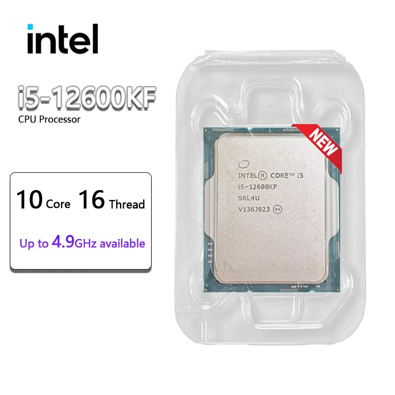 Intel Core i5-12600KF i5 12600KF CPU processor LGA 1700 New but without cooler