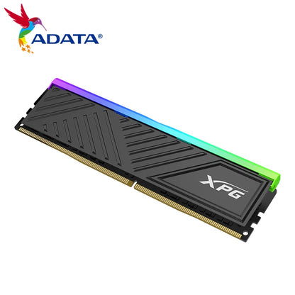 ADATA XPG D35G DDR4 RGB Memory Module Black 3200MHz 3600MHz 8GB 16GB Single U-DIMM Heatsink Gaming Memoria RAM for Desktop