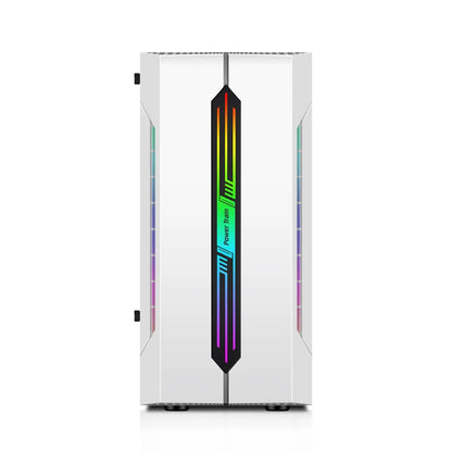 Power Train ES280 Desktop Computer Case RGB Colorful Light Bar ATX Motherboard Competitive Game Chassis For 240 Water-Cooler