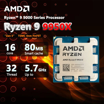 New AMD Ryzen 9 9950X CPU Processor