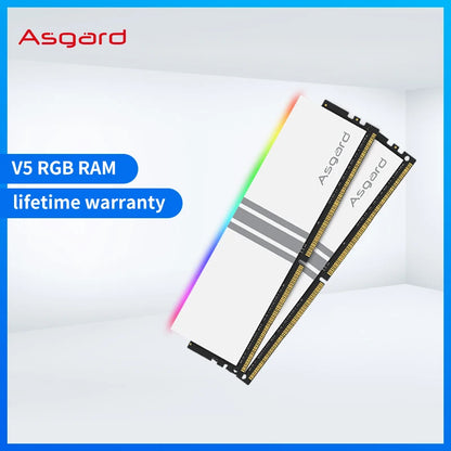 Asgard memoriam ram ddr 4 8GBx2 3200MHz 3600MHz DDR4 RGB RAM Valkyrie Series RGB RAM Polar White ddr4 Memory Ram for Desktop