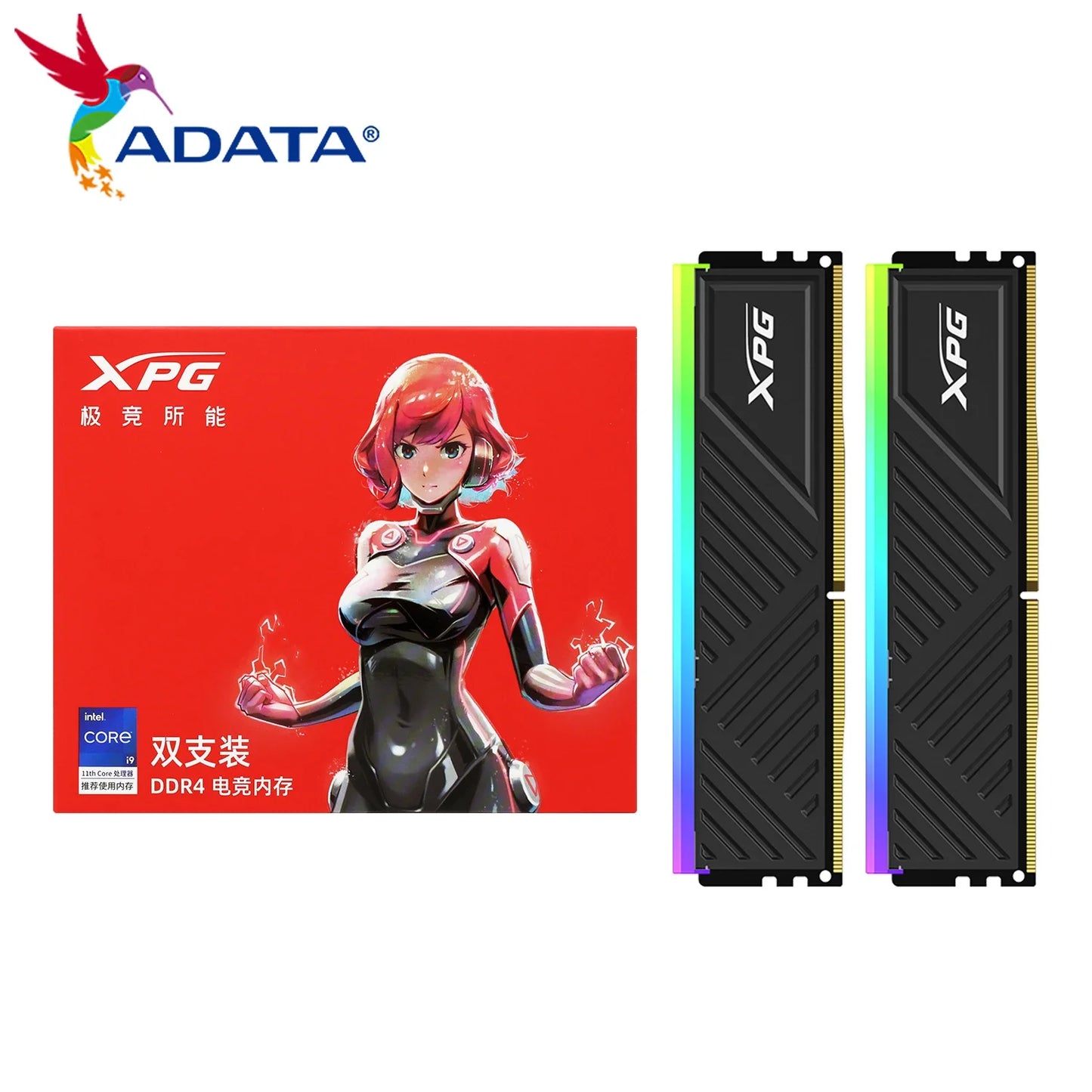 ADATA XPG SPECTRIX D35G RGB DDR4 3200MHz 3600MHz 8GB/2x8GB/16GB/2X16GB RAM 288-Pins UDIMM Desktop Memory Black/White Heatsink