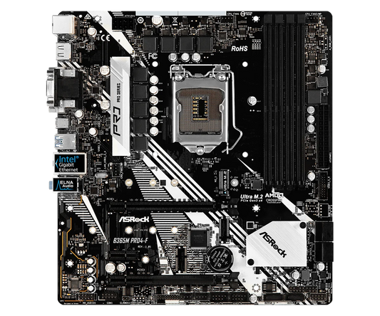 ASRock B365M Pro4-F Motherboard Intel B365 DDR4 LGA 1151 Supports i7-9700KF i5-9600 i5-8400 i3-8100 i9-9900K cpu