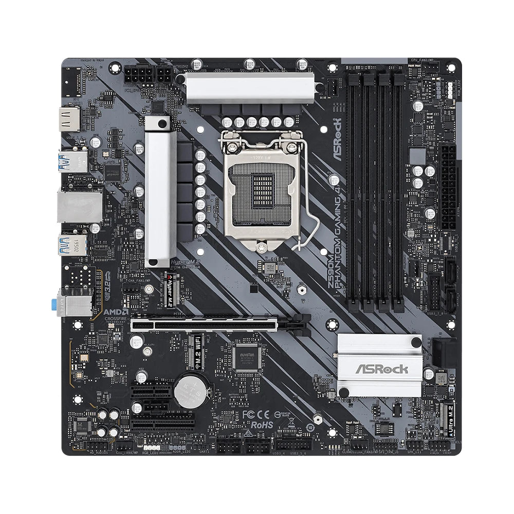 ASRock Z590 Motherboard Support i9-11900KF 10900K i7-11700K 10700KF i5-11600K 10600 CPU 4xDDR4 4800MHz HDMI M.2 NVME PCIe 4.0